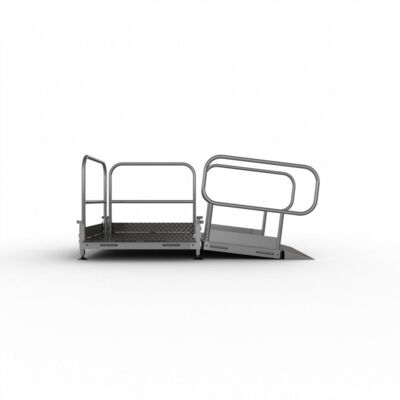 Mobile access ramp#made of aluminum