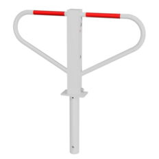 Car-park barrier#foldable with round#cylinder self-engaging#lock