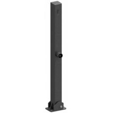 Barrier post 70 x 70 mm#foldable#with profile cylinder lock #and triangular lock