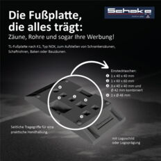 TL base plate #to K1 type NOX  #30 Kg