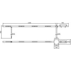 Access barrier with counterweight#and swing post