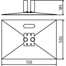 Mobile fence plate