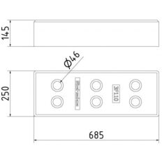 Base plate of plastic