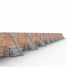 Simple wooden fence stand#with matching top part