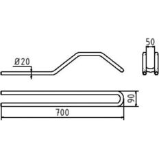 Individual stand#for casting in concrete
