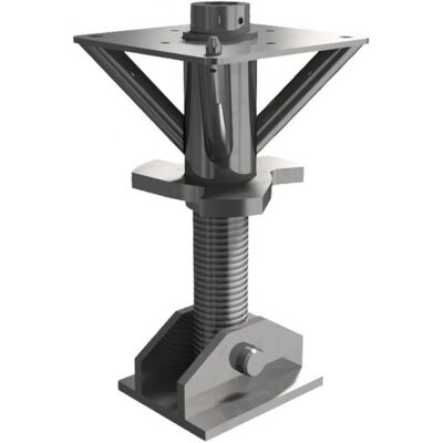 End piece with spindle for heavy duty formwork