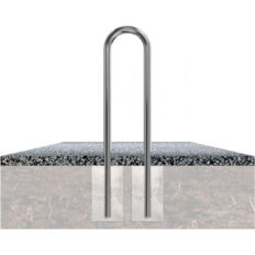 Stainless steel universal bracket#Ø 48 mm
