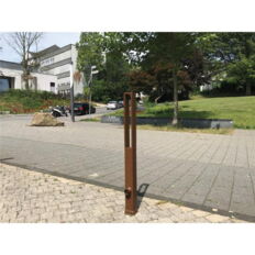 Ornamental bollard#square steel tube 70 x 70 mm#series 40731B