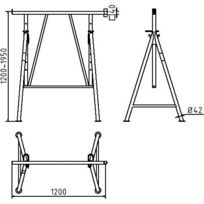 Folding jack #"Compact S"