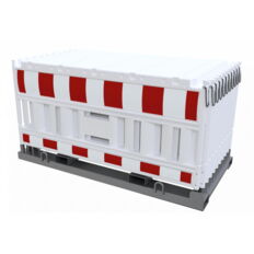 SET#with 20 panel fence#on storage and transport crossbar