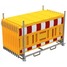 SET#with 20 / 25 panel fence#on stacking pallet