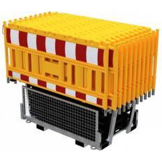SET #with 20 panel fence#and 21 base plates#on twin pallet
