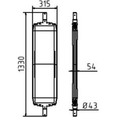 Turn traffic panel type NOX