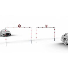 Height restriction barriers#pivotable#for casting in concrete