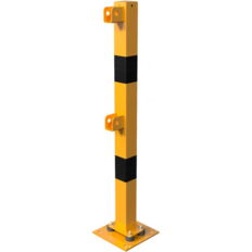 Fixed post#flexible, tiltable#with top and knee bars