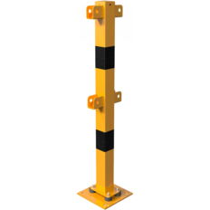 Fixed post#flexible, tiltable#with top and knee bars