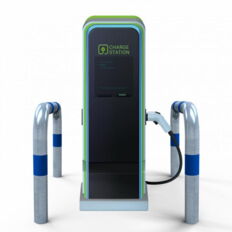 Impact protection bars #as e-charging post protection