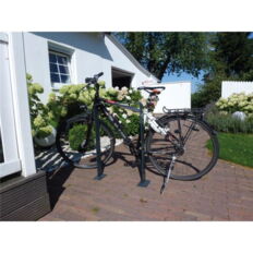 Lean-on hoop made of flat steel#50 x 12 mm#in bent design