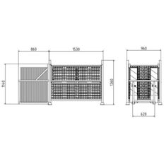 SET#with 44 flat panels and feet