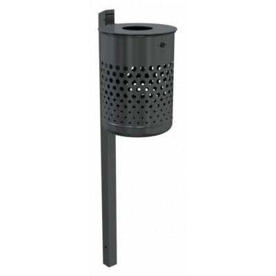 Free-standing litter bin, apporx. 50 l, with lid