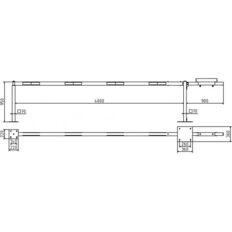 Access barrier with counterweight#and supporting post
