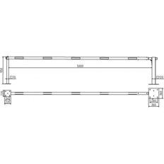 Manual barrier#with pneumatic spring#and fixed pole support