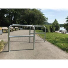 Protective bar made of steel tubing#Ø 60 x 2.5 mm#with crossbar